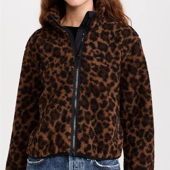 AYR Brown Leopard Print Teddy Jacket - Picture 1 of 7